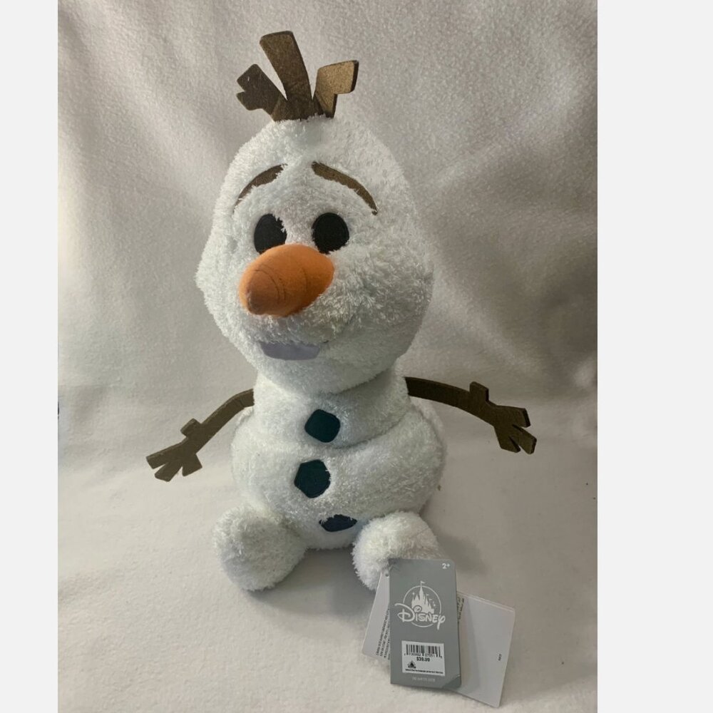 Disney Parks Olaf Weighted Plush 15" Cuddly Snowman 2.5 Pound Frozen NWT